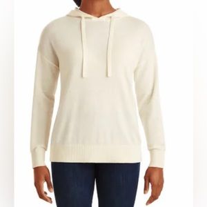 Member's Mark Women's Cashmere Blend Hoodie, Cream / Ivory, sz S